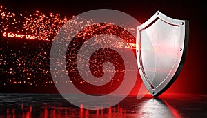 Cybersecurity Shield Protecting Digital Data