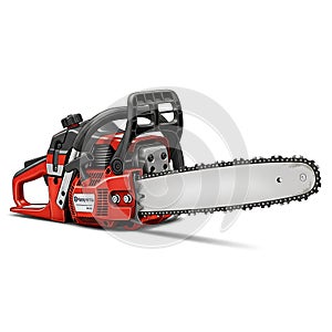 Chainsaw Isolated on White Background