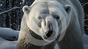 Powerful predator of the frozen tundra, the polar bear