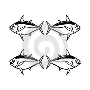 A powerful and professional vector illustration of a Tuna fish.