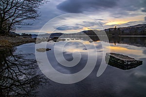 Powerful Reflection On The Shores Of Coniston Water photo