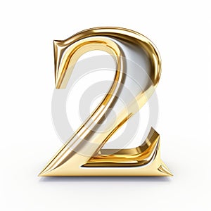 Powerful Symbolism: Golden Number Two In Daz3d Style photo