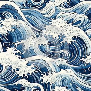 Powerful Tranquility: The Elegance of Kanagawa Waves