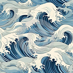 Powerful Tranquility: The Elegance of Kanagawa Waves