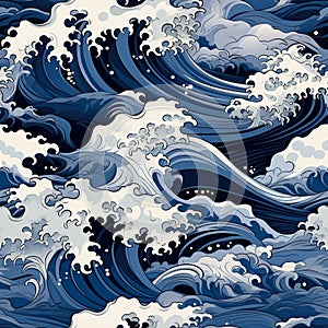 Powerful Tranquility: The Elegance of Kanagawa Waves