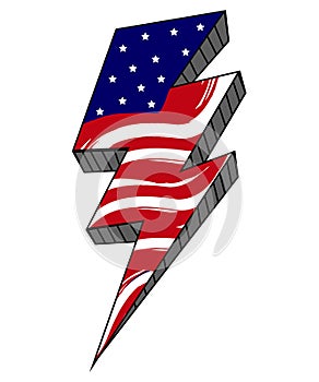 Powerful USA lighting symbol