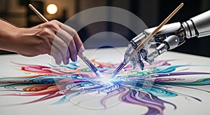 Human and AI Collaboration in Creative Art