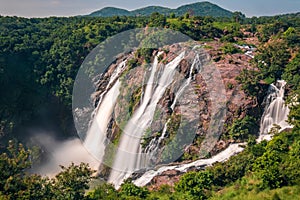Powerful Waterfalls in Shivanasamudra, Karnataka