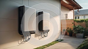 Powering Your Home: Battery Packs for Sustainable Energy Storage in Garage Walls.