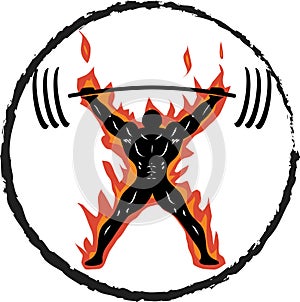 Powerlifter On Fire photo