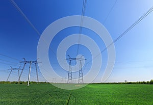 Powerline abstract photo