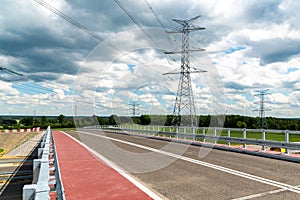 Powerline close to the road