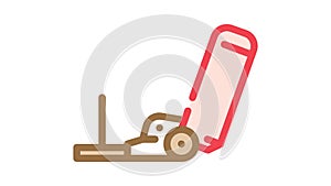 powerline sled color icon animation