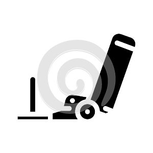 powerline sled glyph icon vector illustration