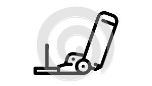 powerline sled line icon animation