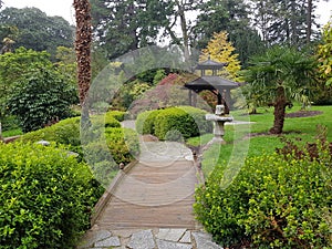 Powerscourt Estate in Ireland. Japanese Gardens and park.