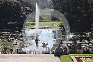 Powerscourt house and gardens in Ireland