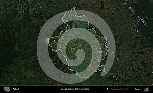 powiat glubczycki highlighted, Poland. Sentinel. June 2022 photo