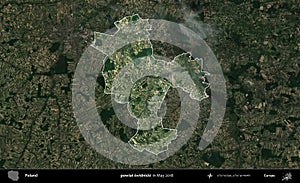 powiat swidnicki highlighted, Poland. Sentinel. May 2018 photo