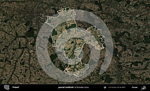 powiat swidnicki highlighted, Poland. Sentinel. October 2024 photo
