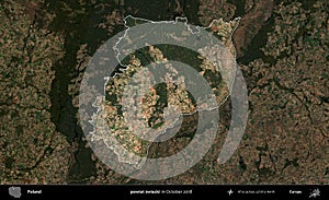 powiat swiecki highlighted, Poland. Sentinel. October 2018 photo