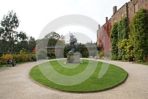 Powis Castle Courtyard in England