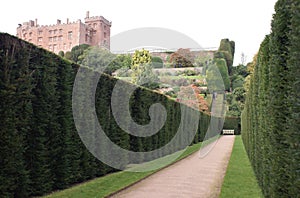 Powis castle garden in England