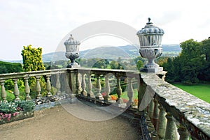 Powis castle garden in England