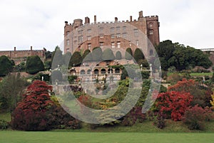 Powis Castle and Garden in Welshpool, Powys, Wales, England, Europe