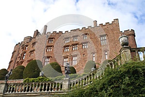 Powis castle in Welshpool, Wales, England
