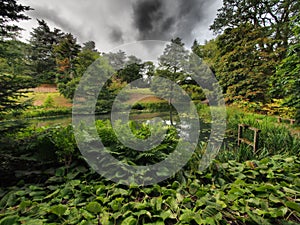 Powys Castle was originally a medieval castle, later rebuilt into a chateau, surrounded by Baroque gardens.