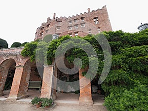 Powys Castle was originally a medieval castle, later rebuilt into a chateau, surrounded by Baroque gardens.