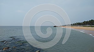 Pozhikkara beach, Kollam district, Kerala, seascape view photo