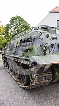 Poznan, Poland. October 1, 2016. Patton M-88 -american armored recovery vehicle