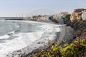 Pozo Izquierdo architecture by the Atlantic Ocean, Gran Canaria, Spain photo