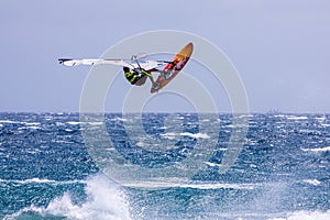 Windsurfing on Gran Canaria.