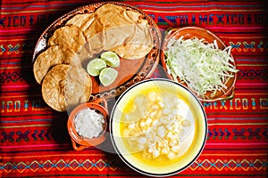 Pozole Traditional Mexican corn soup mexico city