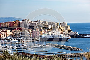 Pozzuoli harbor and old town