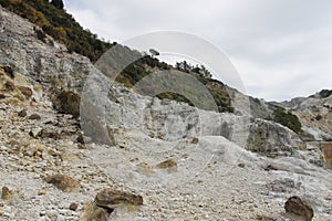 Pozzuoli, the super active volcano of the Campi Flegrei.