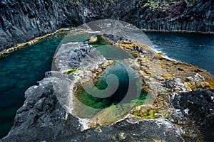 PoÃÂ§a SimÃÂ£o Dias - SÃÂ£o Jorge island - Azores. A beautiful natural pool. photo