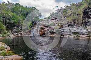 PoÃ§o do Diabo Waterfall in Mucugezinho River - Chapada Diamantina, Bahia, Brazil