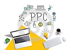 PPC with computers and a lightbulb