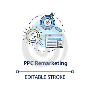 PPC Remarketing concept icon