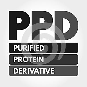 PPD - Purified Protein Derivative acronym photo