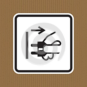 PPE Icon.Disconnect Mains Plug From Electrical Outlet Symbol Sign Isolate On White Background,Vector Illustration