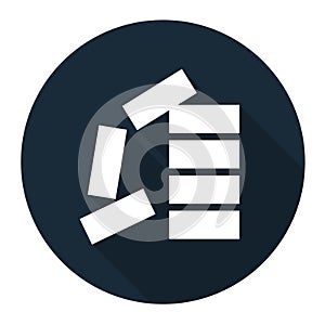 PPE Icon.Stack Correctly Symbol Sign Isolate On White Background,Vector Illustration EPS.10