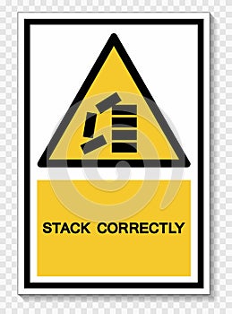 PPE Icon.Stack Correctly Symbol Sign Isolate On White Background,Vector Illustration EPS.10