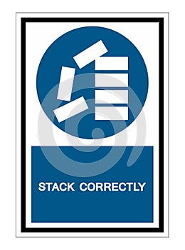 PPE Icon.Stack Correctly Symbol Sign Isolate On White Background,Vector Illustration EPS.10