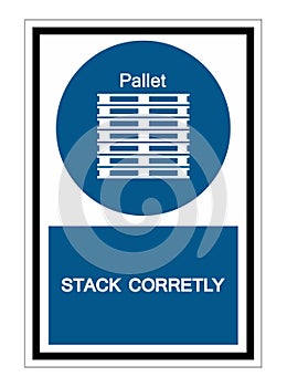 PPE Icon.Stack Correctly Symbol Sign Isolate On White Background,Vector Illustration EPS.10