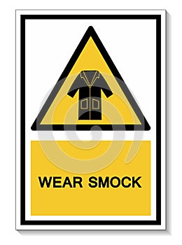 PPE Icon.Wear Smock Symbol Sign Isolate On White Background,Vector Illustration EPS.10